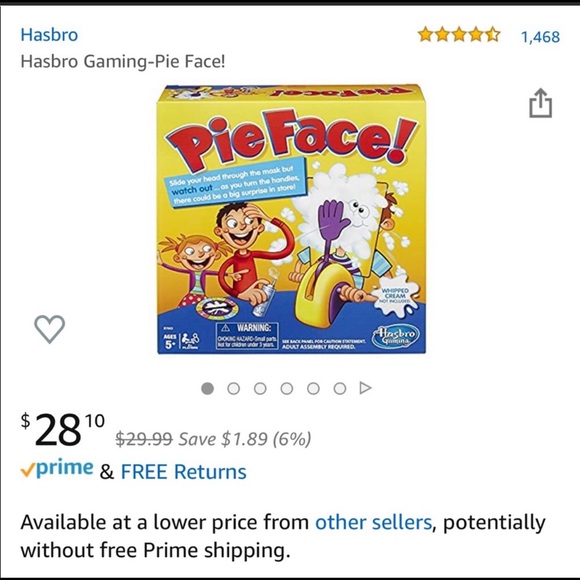 Hasbro Gaming-Pie Face - Picture 5 of 5